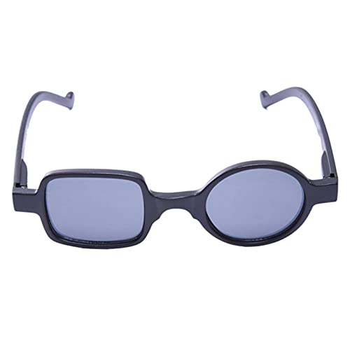 XMYNB Sonnenbrille Punk Asymmetrische Runde & Square Sonnenbrille Frauen & Männer Floral Sonnenbrille Uv Eyewear Brillen-Black