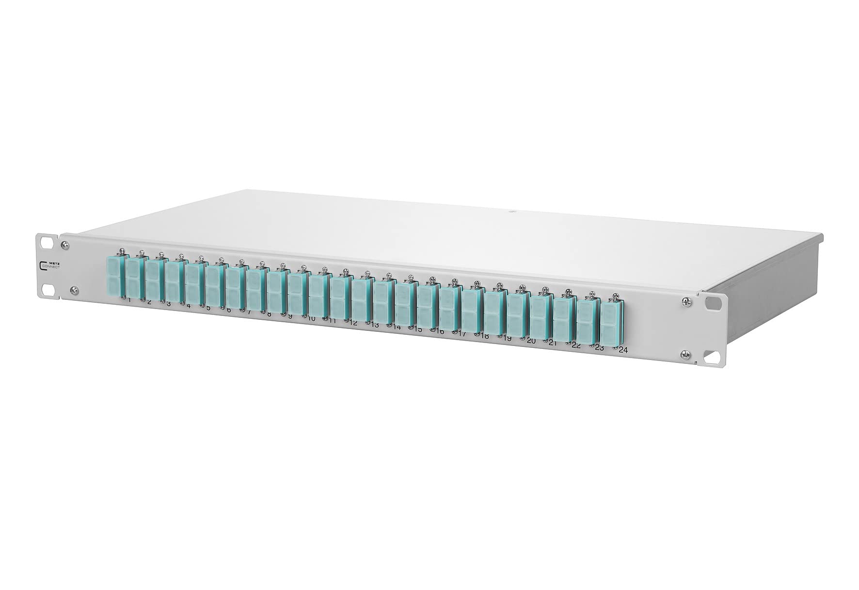 METZ Connect 150255BA24-E 1U Schalttafel/Steckbrette (SC-D, 1U, 482,6 mm, 44,5 mm, 242,5 mm)