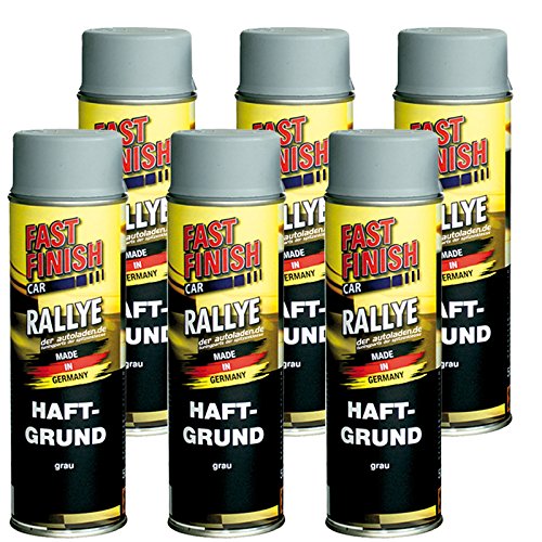 Motip Dupli - Fast Finish Haftgrund Grundierung Rostschutz Spraydose 500ml grau 6 Stück