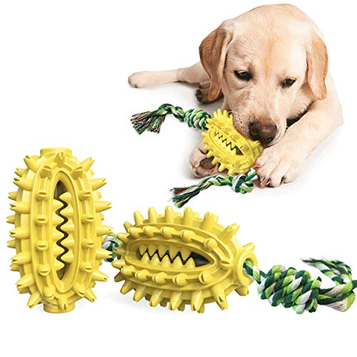 Kauspielzeug Hund für Hunde, Hundespielzeug HundezahnbüRste Hunde Spielzeug Kauspielzeug Naturkautschuk Interaktives Spielzeug für Hunde Kauspielzeug ZahnbüRsten-Stick für GroßE Mittel Kleine Hunde