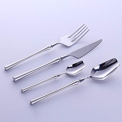 Besteck Set Western Portable Besteck Set Travel 304 Edelstahl Geschirr Set Luxus Griff Messer Gabel Abendessen Geschirr Set 24-Tlg