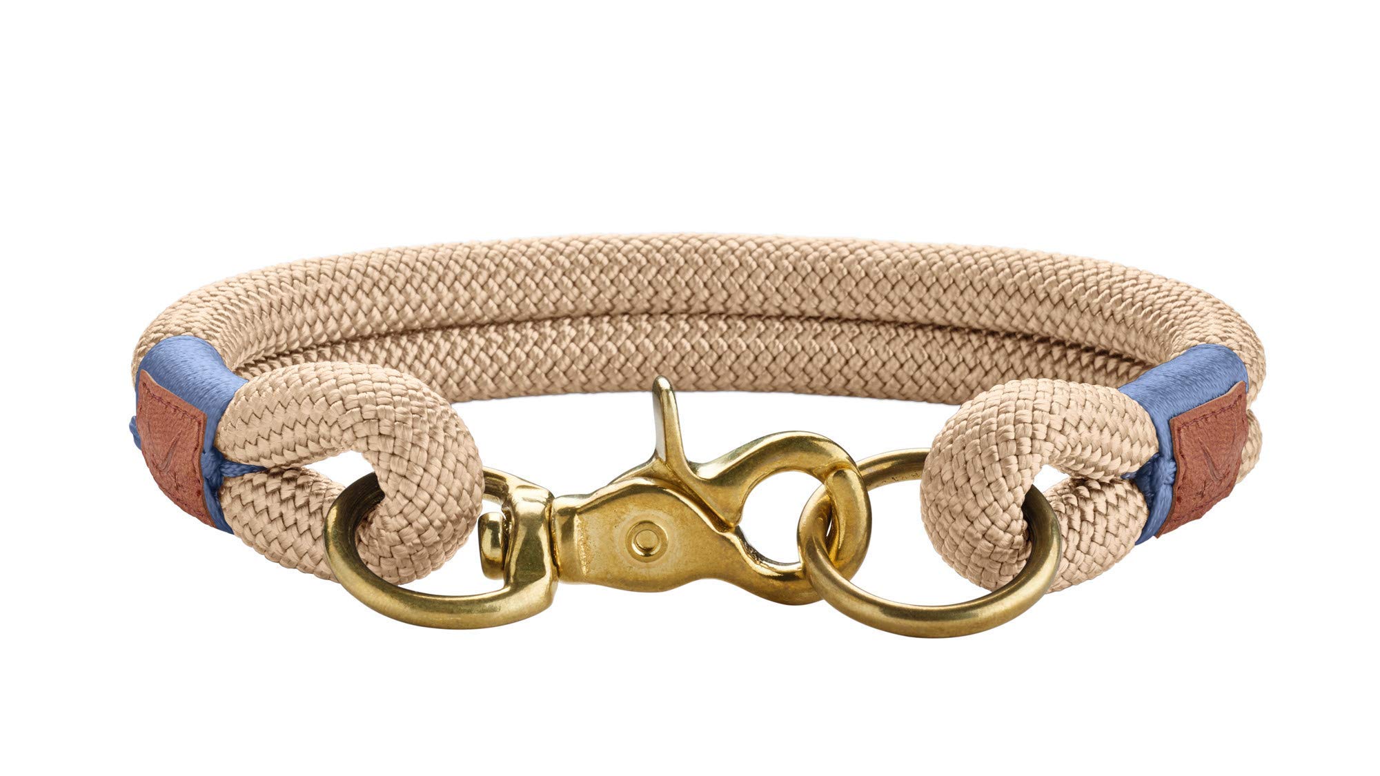 HUNTER Sansibar Rantum Halsung, Hundehalsband, modern, nautisch, 55 (L), beige