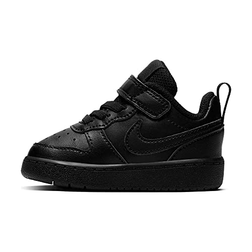 Nike Baby Jungen Court Borough Low 2 (TDV) Sneaker, Schwarz (Black/Black-Black 001), 21 EU