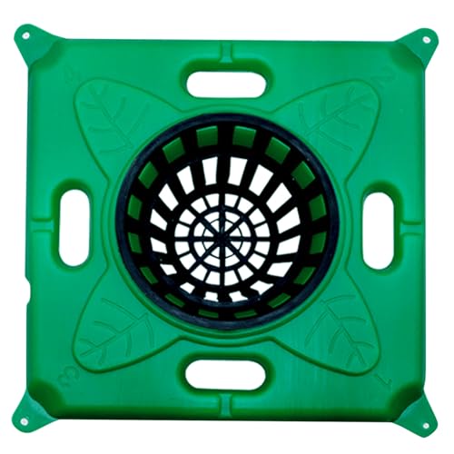 Pflanzkorb Teich Schwimmend 33x33cm Schwimmender Teichpflanzer Quadrat, Plastik Wasserkorb, Wasserpflanze Pflanze, Hydroponische Schwimmende Insel, Wasserpflanze Kindergarten, Töpfe, DIY -Verbindung (