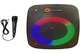 LPG4Studio Let’s go Party Bluetooth Lautsprecher | Boombox mit Karaoke Mikrofon, Disco-LEDs, 40 Watt Leistung & bis zu 3 Stunden Akkulaufzeit