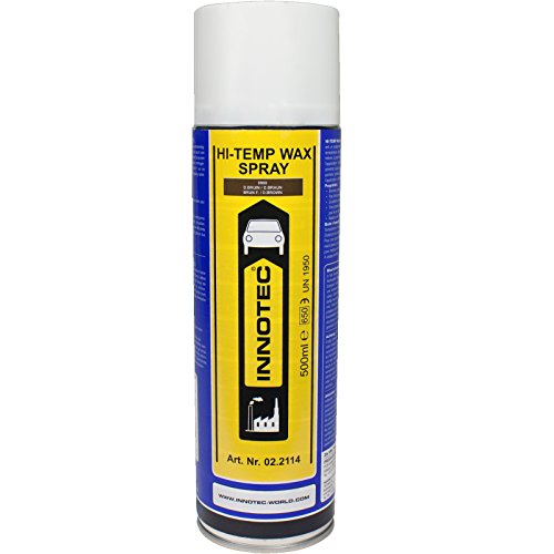 Innotec Hi-Temp Wax Spray Unterboden und Hohlraumschutz Fettspray Dunkelbraun 500ml