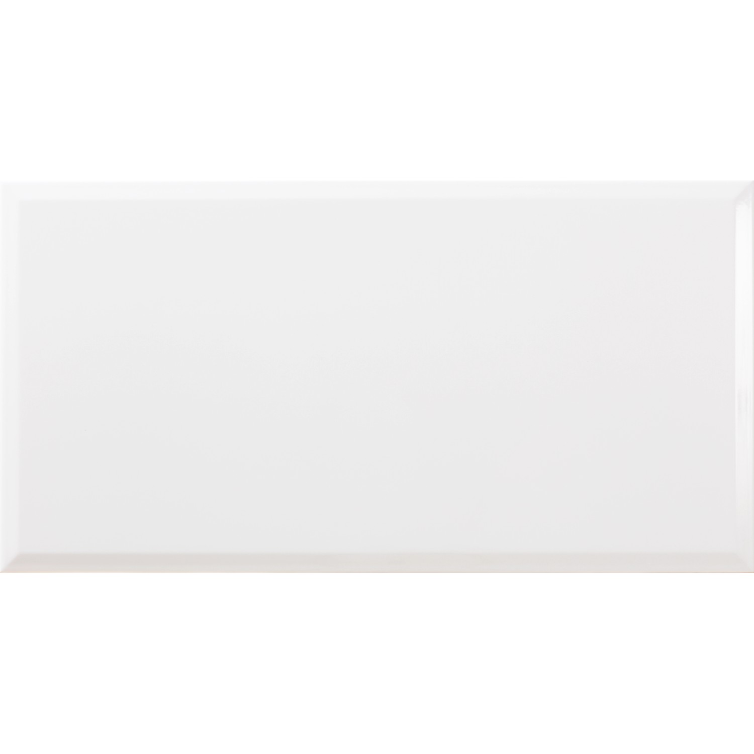 Wandfliese Metro Facette 31,6 x 60 cm, Stärke 7 mm, Abr. 2, weiß, glasiert glänzend