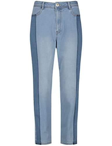 TAIFUN Damen Mom Fit Jeans, Light Blue Denim, 40