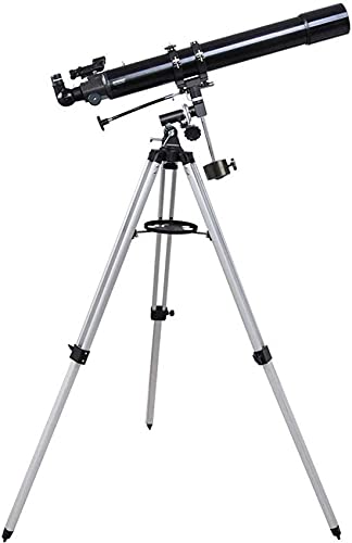 Astronomical Telescope, 80EQ Refraction Telescope with Tripod, 90° Zenith Mirror Deep Space Finder Telescope, Watching The Moon Stargazer Kid's Gift WgGUIF