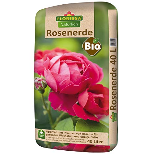 Florissa Natürlich 58584 Bio Rosenerde (40 l) | torffrei | für alle Rosen, Braun