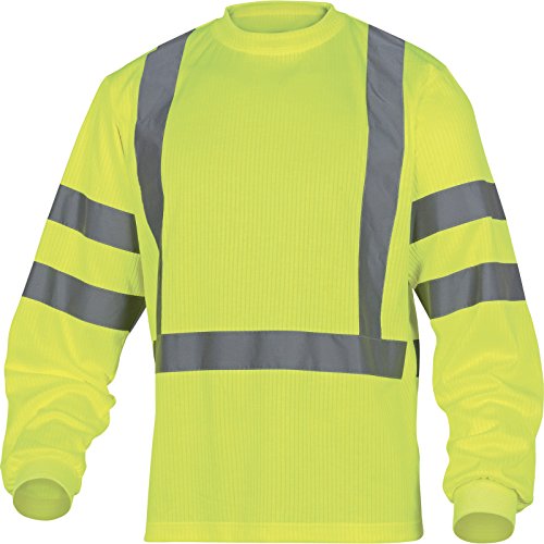 Deltaplus RUDDEJAXX Hv-Langarm-Tee-Shirt 75% Polyester 25% Baumwolle 200 G/M², Neongelb, Größe XXL