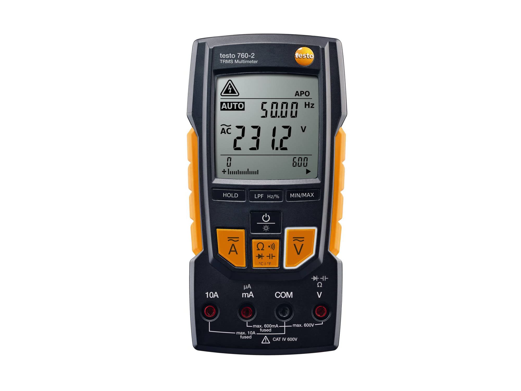 testo - 760-2 - 0590 7602 - Digital-Multimeter zur Messung von Strom, Spannung, Widerstand und vielen anderen elektrischen Parametern