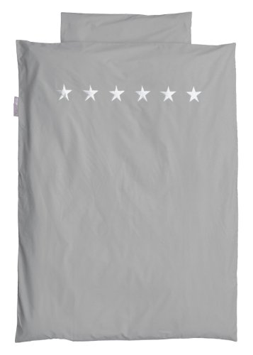 TAFTAN DS-210 Sternen Silber Bettwäsche Set für klein Bett, 100 x 135 cm, in 3 farben verfügbar