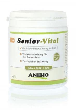 Anibio Senior - Vital 450g (Pulver) für Hunde Getreidefrei - Biotin und Zink -Spurenelemente - natürliche Unterstützung im Alter