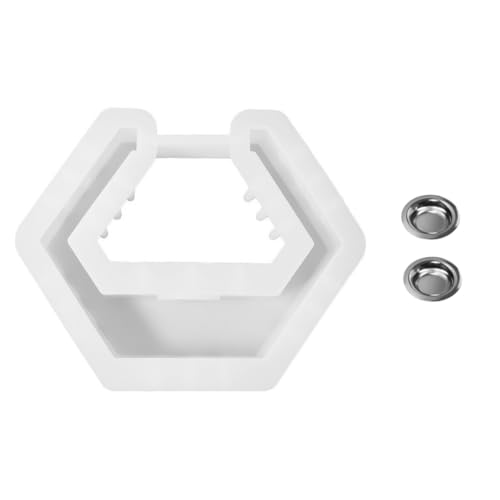 Wisboey Hexagon-Kerzenglas-Räucherstäbchen- Silikonform DIY-Gips Duftaufbewahrung Form, B
