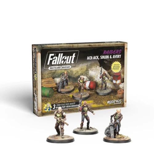 Fallout Wasteland Warfare Ack Ack, Sinjin & Avery Fallout Minis