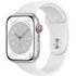 Apple Watch 8 (GPS + Cellular) 45mm Weiß Aluminium / Sport Band
