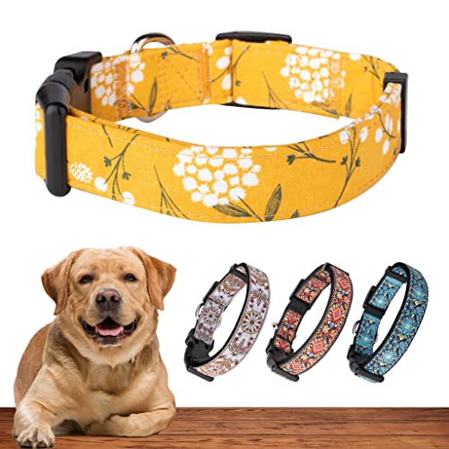 Hundehalsbänder für kleine, mittlere und große Hunde. Designer-Muster auf langlebigen, verstellbaren, robusten Hundehalsbändern, wählen Sie aus atemberaubenden Mustern für Frühlings-Hundehalsbänder
