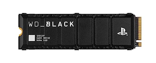 WD_Black 2TB SN850P NVMe M.2 SSD Offiziell lizenzierte Speichererweiterung für PS5-Konsolen, bis zu 7300 MB/s, mit Kühlkörper