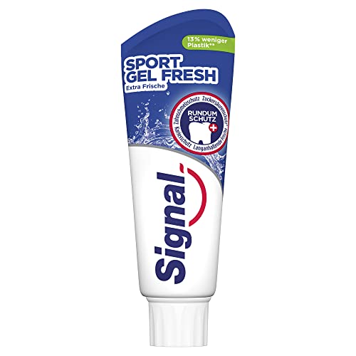 Signal Zahnpasta Sport Gel Fresh mit Rundumschutz Zahnpflege für extra frischen Atem 75 ml 12 Stück