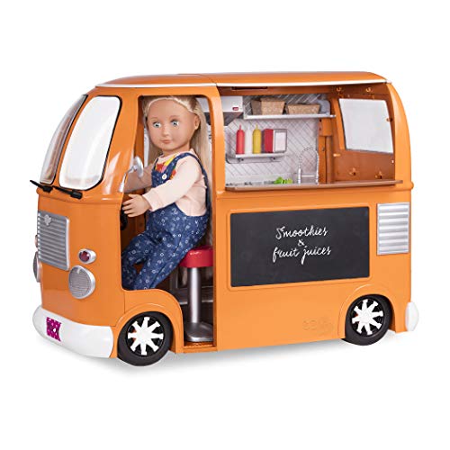 Our Generation - Foodtruck Imbisswagen orange für Puppe 46 cm (75 Teile)