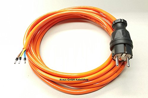 Stromkabel Geräteanschlusskabel Verlängerung H05BQ-F 3x1 30m orange kerbfest
