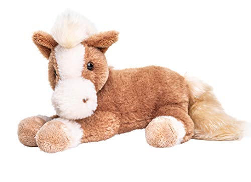 Uni-Toys - Pferd braun, liegend - 28 cm (Länge) - Bauernhoftier - Plüschtier, Kuscheltier