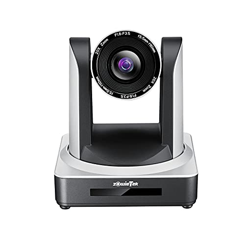 Zowietek PTZ Pro Kamera, PTZ-Optik, 20x Live-Streaming-Kamera mit gleichzeitigem HDMI und 3G-SDI-Ausgängen, IP-Kontrolle, HD-Videokonferenzsystem-Kamera, optischer Zoom, IP-Kamera