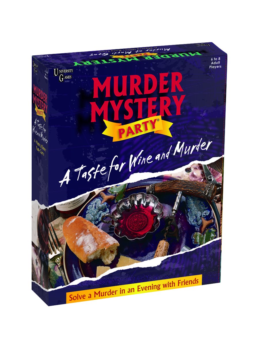 University Games Murder Mystery Party Games - A Taste for Wine and Murder by