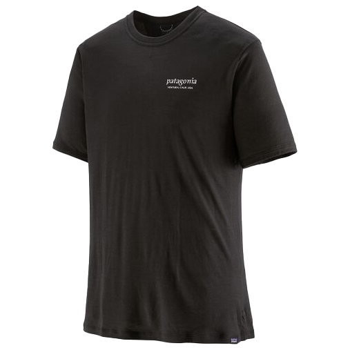 Patagonia - Cap Cool Merino Graphic Shirt - Merinoshirt Gr S schwarz