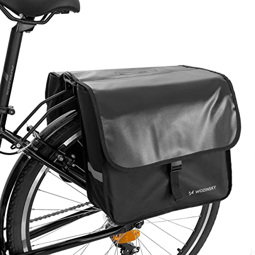 WOZINSKY Fahrradtasche Gepäckträgertasche Hinterradtsche Wasserdicht Reisetasche Tasche für Fahrrad, Mountainbike, ebike, MTB, Rennrad Bike Bag 28L Geräumig Groß Langlebig