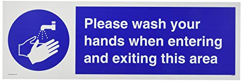 Bitte waschen Sie Ihre Hände beim Betreten und Verlassen dieses Bereichs.