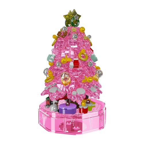 GOUX Weihnachten Spieluhr Bausteine, 688 Klemmbausteine MOC Weihnachtsbaum Spieluhr Modellbausatz Kompatibel mit Lego, Weihnachten Geschenke Spielzeug für Erwachsene und Kinder (Dynamic Version)