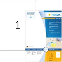 HERMA Folien-Etiketten SPECIAL, 210 x 148 mm,transparent