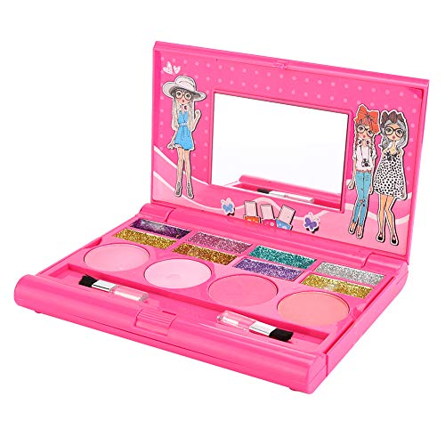Makeup Tragbare Makeup Box, Lipgloss Lidschatten Kit Mädchen Makeup Kit, für Kleinkind(H102Z)