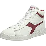 Diadora Unisex Game L High Waxed Hohe Sneaker, Weiß White Red Pepper, 45 EU