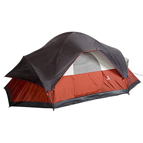 Coleman Red Canyon Zelt für 8 Personen Campingzelte, rot, 204" L x 120" W x 72" H
