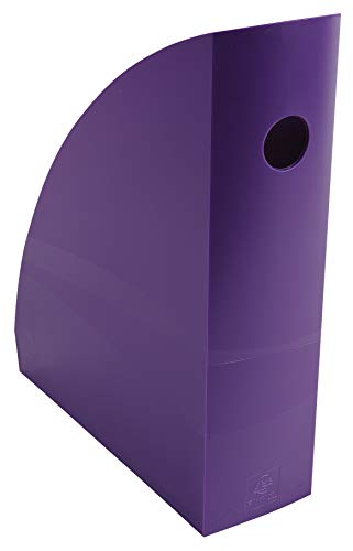 Exacompta 18220D Packung (mit 6 Stehsammler MAG-CUBE, 266x82x305 mm, für DIN A4+, robust und praktisch) 6 Stück violett