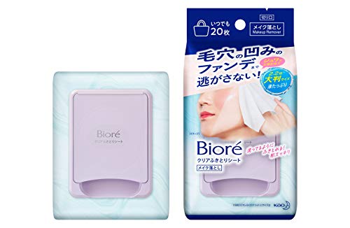 Biore Makeup Remover Clear Wipe off Sheet - 20sheets