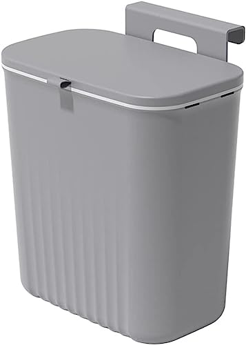 Mülleimer für die Küche, hängende Mülleimer, Hängender Kompostbehälter, hängender Mülleimer for die Küche, hängende Küchenabfallbehälter (Farbe: Weiß) (Color : Grijs)