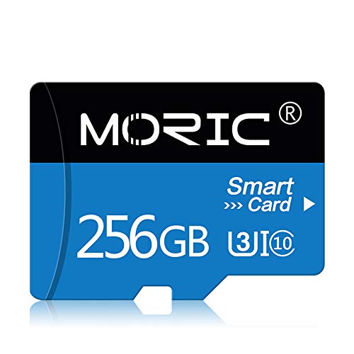 256GB Micro SD Karte High Speed SD Karte Class 10 Speicherkarte mit Adapter für Smartphone Überwachungskamera Tablet Computer