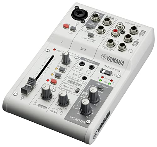 Yamaha AG03MK2 Livestreaming Mixer, white
