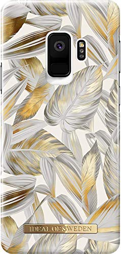 IDEAL OF SWEDEN Schutzhülle für Samsung Galaxy S9, Motiv: Fashion Platinum Leaves