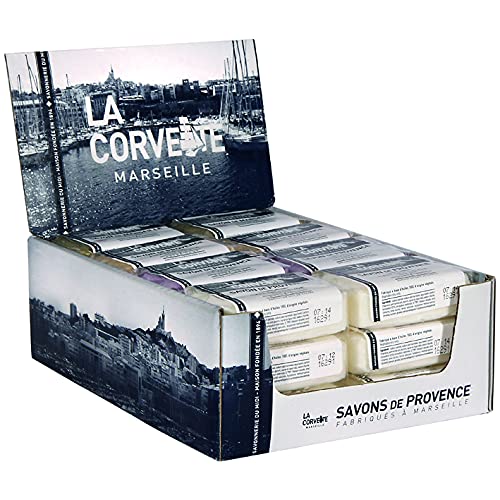 LA CORVETTE Platzteller N2 x 24 Seife de Provence, 100 g, 4 Düfte