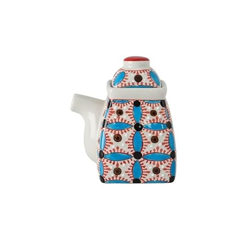 Handbemalte Keramik-Gewürzdosen for die Küche zu Hause, Gewürz-Organizer, Salz- und Zucker-Pfeffer-Aufbewahrung, Gewürzdosen (Color : Color 3)