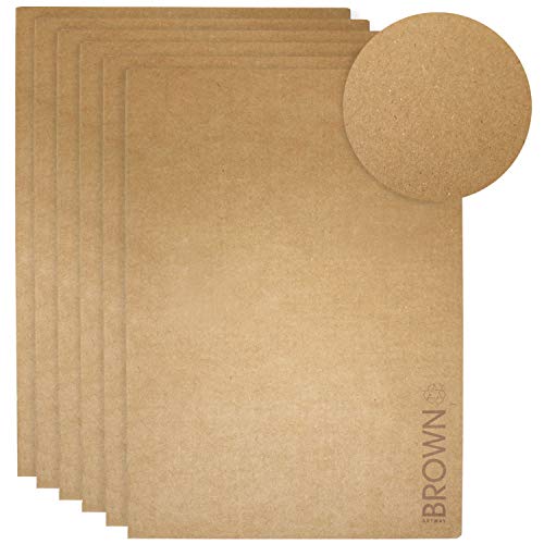 Artway - Skizzenheft - Umschlag aus Kraftpapier - Recycling-Qualität - 28 Seiten mit 130 g/m² - A3 - Braunes Papier - 6 Stück