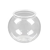 NUOBESTY Aquarium Mini runde transparente schildkröte Haustier ungiftig Kunststoff pet Desktop Container wasserpflanze vase 2 stücke