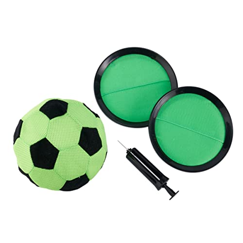 myminigolf Kick & Stick - Torwand für Kinderzimmer (1 Fußball, 2 Klett-Teller für die Wandmontage, 1 Ballpumpe) 026, grün