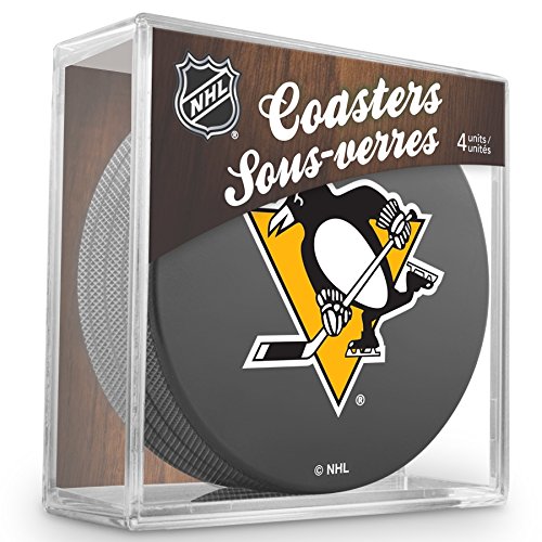 Sher-Wood Pittsburgh Penguins NHL Eishockey Puck Untersetzer (4er Set)
