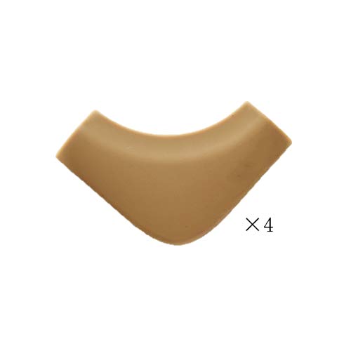 AnSafe Tischkantenschutz, for Möbelkanten Kindersicherungsecke Silikon Weiches Material (6 Farben Optional) (Color : Brown)